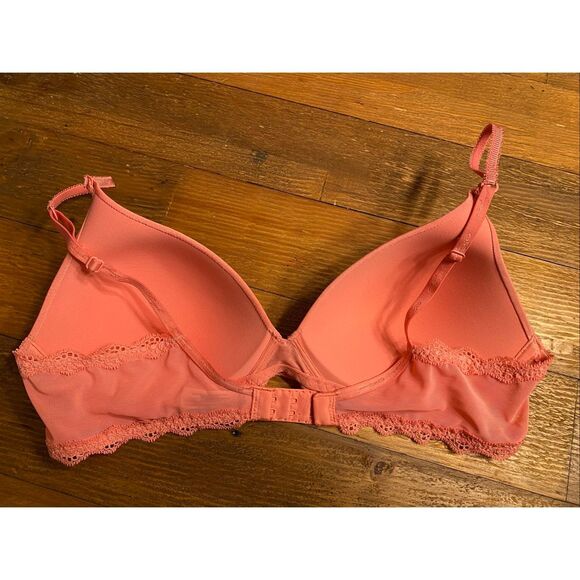 Victoria’s Secret Angels 36B pink no wire bra sexy lace - Picture 4 of 7